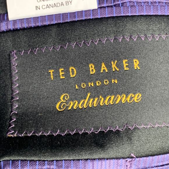 TED BAKER Size 42 Long Grey Black Wool Mohair Shawl Collar Sport Coat - Picture 8 of 11